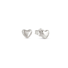 Load image into Gallery viewer, ARMONICA EARRINGS 241307/004 SMALL SILVER HEART STUDS
