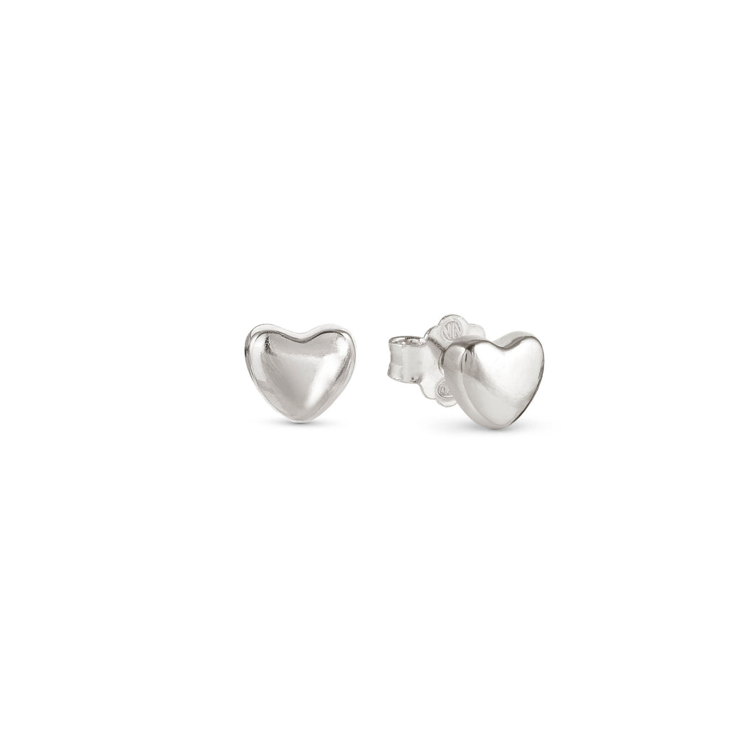 ARMONICA EARRINGS 241307/004 SMALL SILVER HEART STUDS