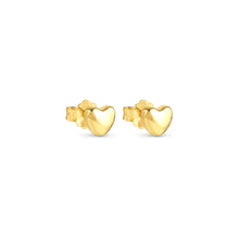 Load image into Gallery viewer, ARMONICA EARRINGS 241307/006 SMALL GOLD HEART STUDS
