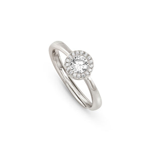 SEIDIVINA RING 241400/010 SIMPLE SILVER WITH CZ