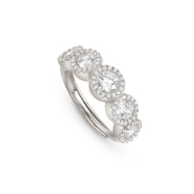 Load image into Gallery viewer, SEIDIVINA RING 241401/010 SILVER WITH MULTI WHITE CZ BAND
