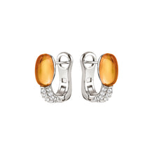 Load image into Gallery viewer, MYRADIANCE EARRINGS 241504/040 AMBER WITH CZ
