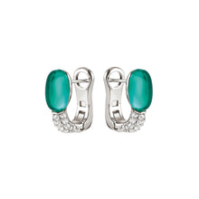 Load image into Gallery viewer, MYRADIANCE EARRINGS 241504/041 GREEN WITH CZ
