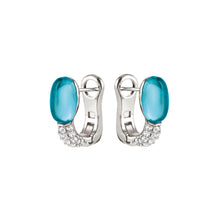 Load image into Gallery viewer, MYRADIANCE EARRINGS 241504/010 BLUE WITH CZ
