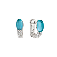 Load image into Gallery viewer, MYRADIANCE EARRINGS 241504/010 BLUE WITH CZ
