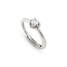 Load image into Gallery viewer, COSMIC LOVE RING 241700/004 SILVER HEART WITH WHITE CZ
