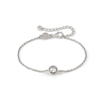 Load image into Gallery viewer, COSMIC LOVE BRACELET 241703/053 SILVER CIRCLE WITH WHITE CZ
