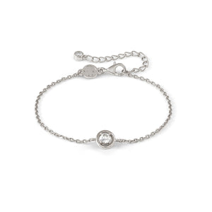 COSMIC LOVE BRACELET 241703/053 SILVER CIRCLE WITH WHITE CZ