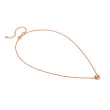 Load image into Gallery viewer, COSMIC LOVE NECKLACE 241706/005 ROSE GOLD SMALL HEART WITH WHITE CZ
