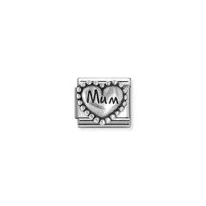 COMPOSABLE CLASSIC LINK 330101/80 MUM HEART IN 925 SILVER