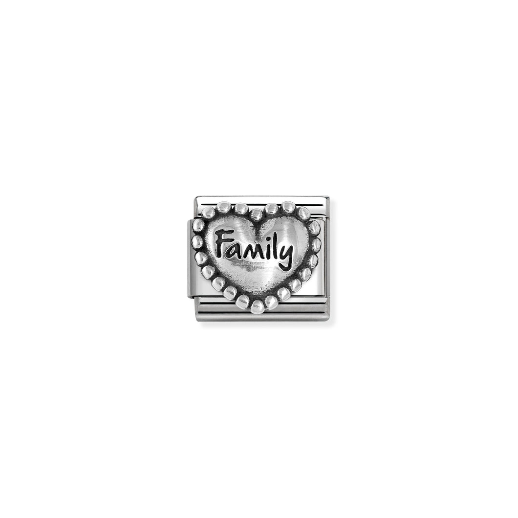 COMPOSABLE CLASSIC LINK 330101/84 FAMILY HEART IN 925 SILVER