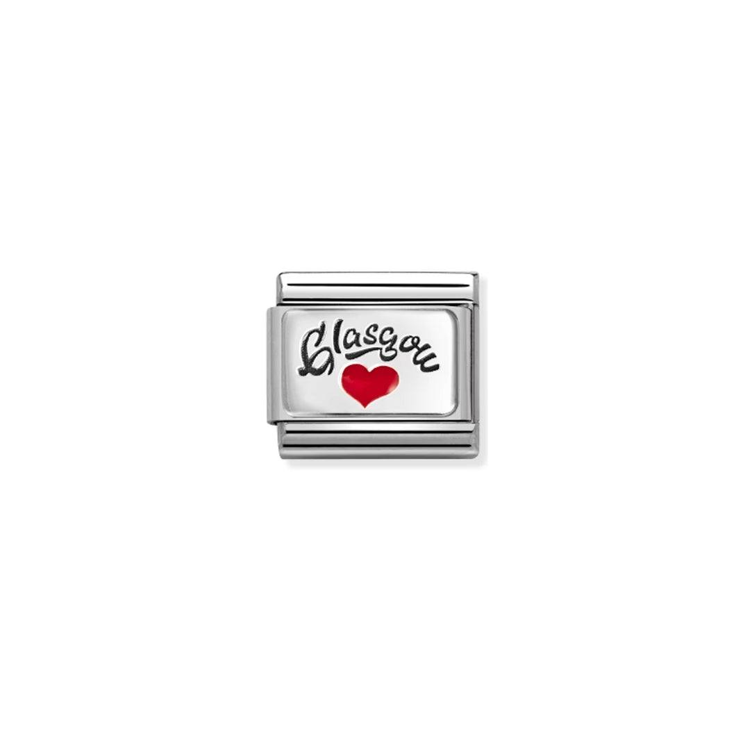 COMPOSABLE CLASSIC LINK 330209/40 GLASGOW HEART IN 925 SILVER