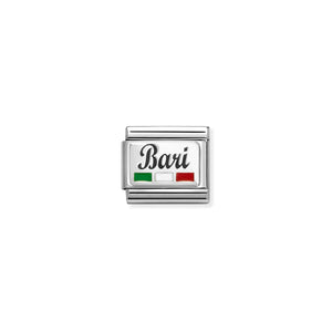 COMPOSABLE CLASSIC LINK 330209/58 BARI IN 925 SILVER & ENAMEL