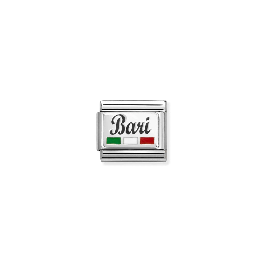 COMPOSABLE CLASSIC LINK 330209/58 BARI IN 925 SILVER & ENAMEL