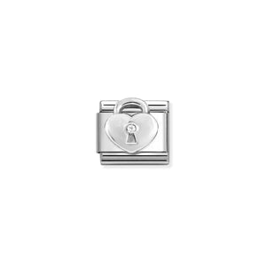 COMPOSABLE CLASSIC LINK 330311/19 LOCK IN 925 SILVER & CZ