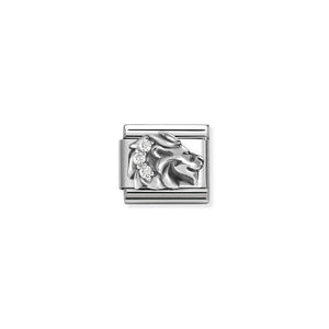 COMPOSABLE CLASSIC LINK 330326/05 LEO WITH CZ IN 925 SILVER