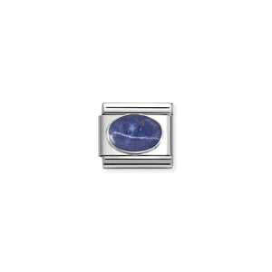 COMPOSABLE CLASSIC LINK 330510/42 SODALITE OVAL IN 925 SILVER