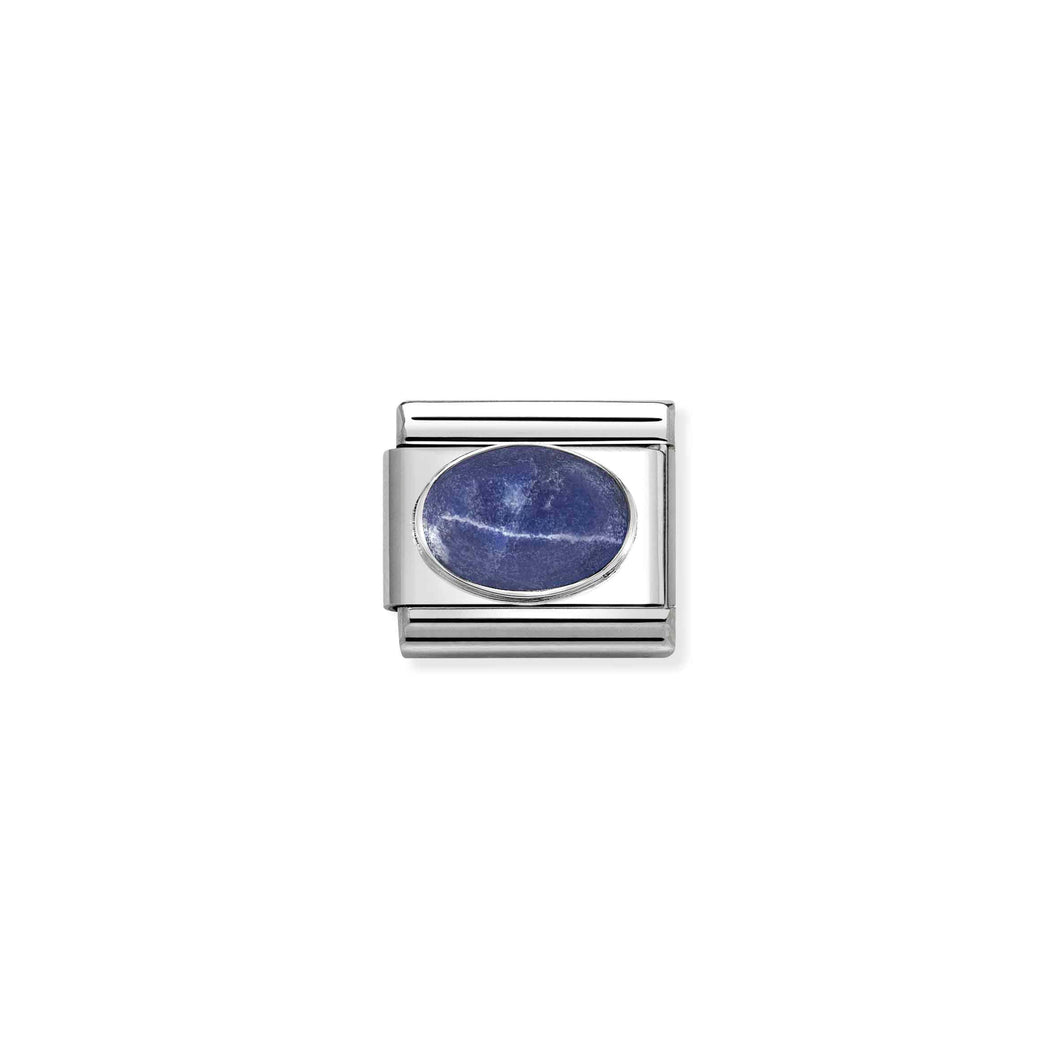COMPOSABLE CLASSIC LINK 330510/42 SODALITE OVAL IN 925 SILVER