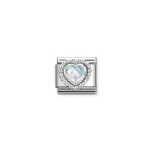 Load image into Gallery viewer, COMPOSABLE CLASSIC LINK 330606/010 WHITE CZ HEART IN 925 SILVER
