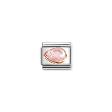 Load image into Gallery viewer, COMPOSABLE CLASSIC LINK 430605/003 TEAR DROP LEFT 9K ROSE GOLD &amp; PINK CZ
