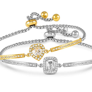 ROYAL DREAM BRACELET WITH CZ 029800/037 RECTANGLE