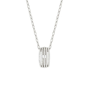 LOVELIGHT NECKLACE 149707/008 SILVER PENDANT WITH WHITE CZ