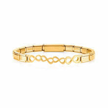 Load image into Gallery viewer, TRENDSETTER BRACELET 021111/009 GOLD PVD INFINITY SYMBOLS
