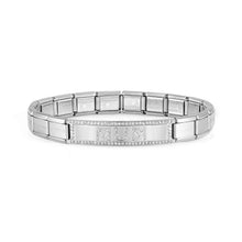 Load image into Gallery viewer, TRENDSETTER MUM BRACELET 021139/016 STAINLESS STEEL &amp; CZ
