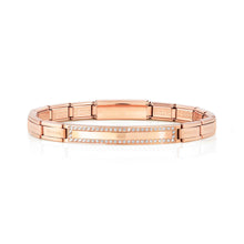 Load image into Gallery viewer, TRENDSETTER SMARTY BRACELET 021148/011 ROSE GOLD PVD &amp; CZ
