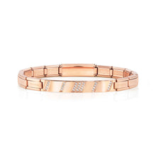 Load image into Gallery viewer, TRENDSETTER SMARTY BRACELET 021150/011 ROSE GOLD PVD &amp; CZ

