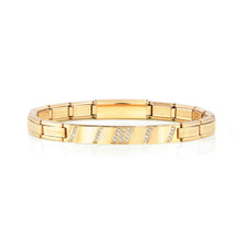 Load image into Gallery viewer, TRENDSETTER SMARTY BRACELET 021150/012 GOLD PVD &amp; CZ
