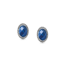 Load image into Gallery viewer, EARRINGS 027801/007 BLUE CZ

