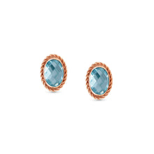Load image into Gallery viewer, EARRINGS 027821/006 LIGHT BLUE CZ
