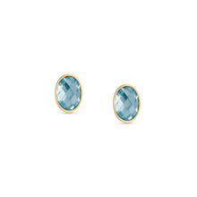 Load image into Gallery viewer, EARRINGS 027841/006 LIGHT BLUE CZ
