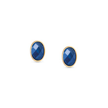 Load image into Gallery viewer, EARRINGS 027841/007 BLUE CZ

