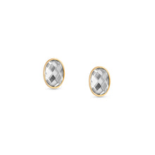 Load image into Gallery viewer, EARRINGS 027841/010 WHITE CZ
