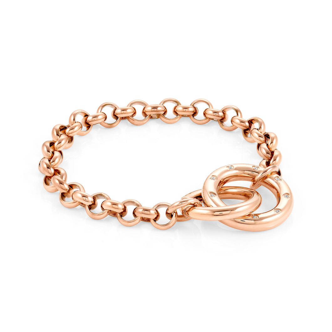 INFINITO BRACELET 028200/011 ROSE GOLD WITH CZ