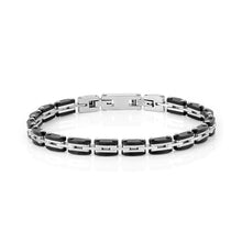 Load image into Gallery viewer, STRONG MEN&#39;S BRACELET 028300/004 STEEL WITH BLACK PVD
