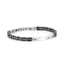 Load image into Gallery viewer, STRONG MENS BRACELET 028302/006 STEEL WITH BLACK PVD
