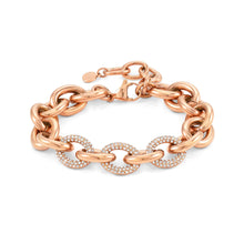 Load image into Gallery viewer, AFFINITY BRACELET 028600/011 ROSE GOLD PVD CHAIN &amp; CZ
