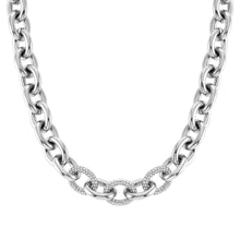 Load image into Gallery viewer, AFFINITY NECKLACE 028601/001 STAINLESS STEEL CHAIN &amp; CZ
