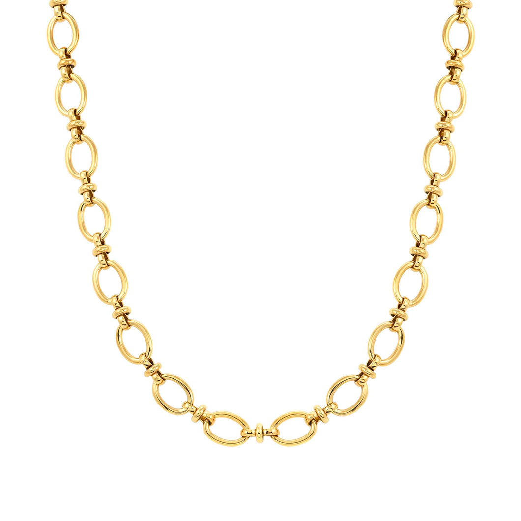 AFFINITY LONG NECKLACE 028605/012 GOLD PVD CHAIN