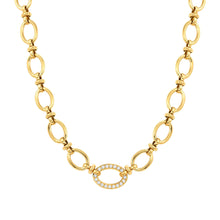 Load image into Gallery viewer, AFFINITY NECKLACE 028606/012 GOLD PVD CHAIN &amp; CZ
