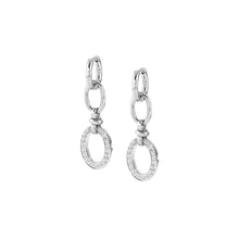 Load image into Gallery viewer, AFFINITY EARRINGS 028608/001 SS LINKS &amp; CZ
