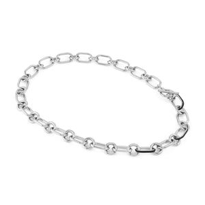 DRUSILLA BLACK NECKLACE 028707/001 STAINLESS STEEL CHAIN WITH CZ
