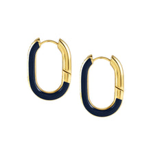 Load image into Gallery viewer, DRUSILLA BLUE EARRINGS 028713/004 GOLD WITH CZ
