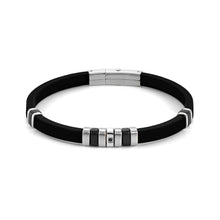 Load image into Gallery viewer, CITY BRACELET 028805/015 BLACK WITH BLACK CZ
