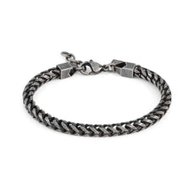 Load image into Gallery viewer, B-YOND BRACELET 028936/050 BLACK PVD S/STEEL FISHBONE CHAIN
