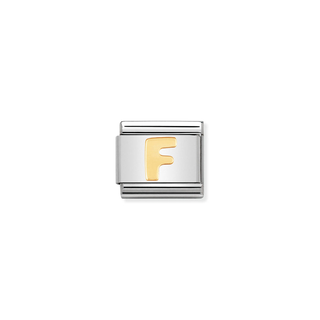 COMPOSABLE CLASSIC LINK 030101/06 LETTER F IN 18K GOLD