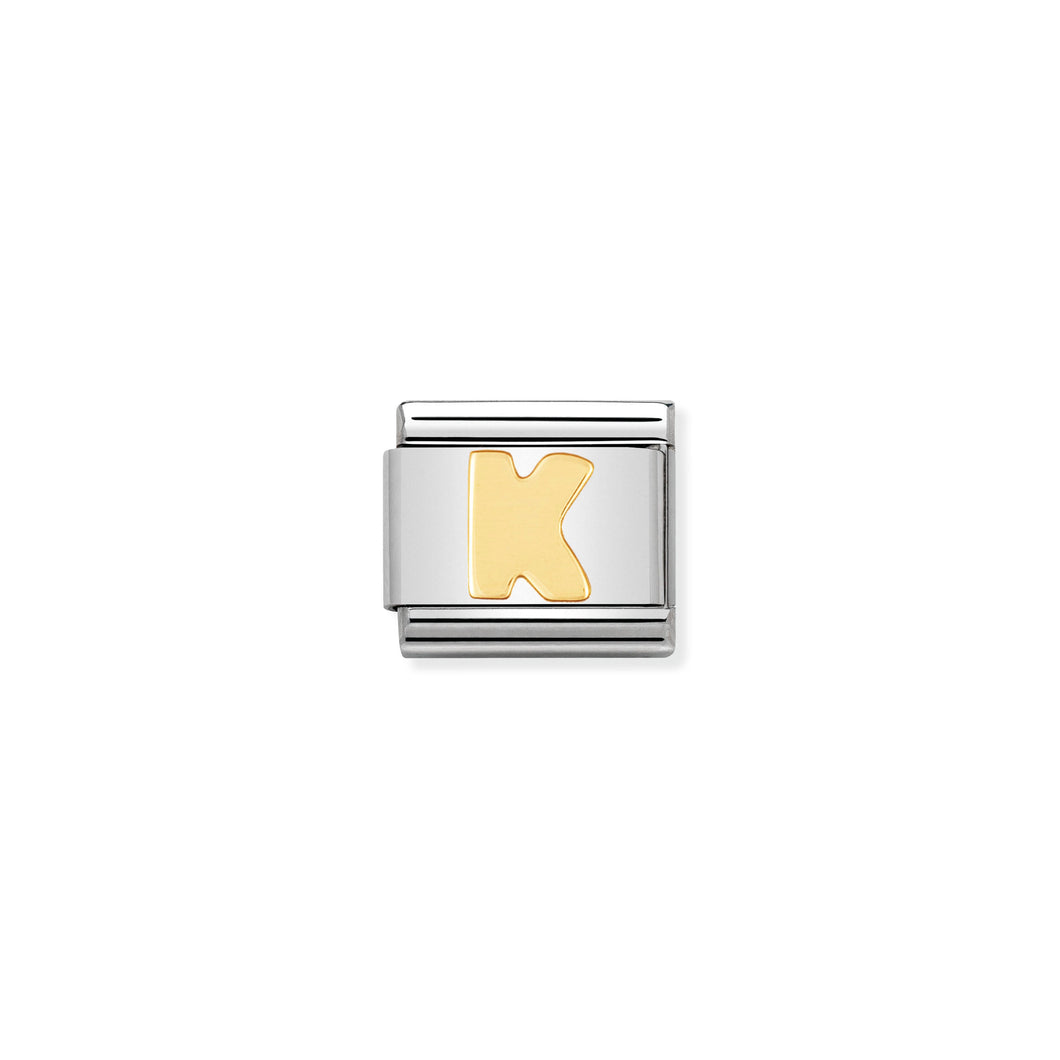 COMPOSABLE CLASSIC LINK 030101/11 LETTER K IN 18K GOLD
